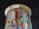 Exceptional Antique Chinese Famille Rose Mandarin Decorated Cylinder Vase Vases photo 6
