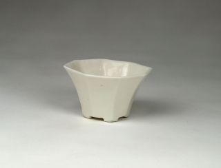 Antique Chinese 18thc Qing Kangxi Blanc De Chine Dehua White Libation Wine Cup photo