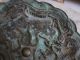 Fine Old Chinese Bronze Scholars Plaque Sculpture Dragon Seeking Pearl Signed Dragons photo 3