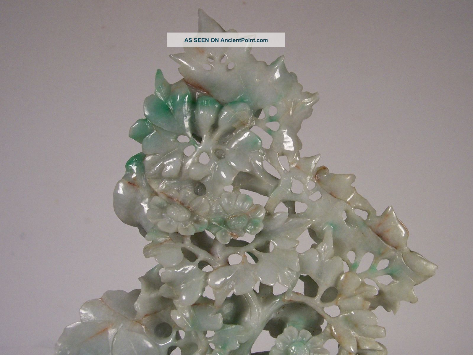  - fabulous_chinese_openwork_jade_jadeite_floral_group_of_mottled__apple_green_9_lgw