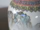 Older Famille Rose Chinese Vases Mountain And Lake Scene Pair Of Two Signed Vases photo 5