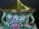 Gorgeous Pair Chinese Rose Medallion Lamps Vases photo 4