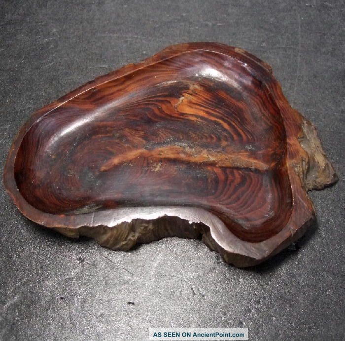 F694: Japanese Wooden Small Tray Made From Popular Pine Tree.  Tasty Form Plates photo
