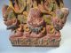 A Fine Old Himalayan Carved & Painted Wood Temple Architectural Element Ca.  1900 Tibet photo 8