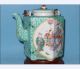 Beatiful/antique Chinese Famille Rose Porcelain Hexagonal Teapot Teapots photo 2