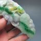 100% Natural Jadeite A Jade Hand - Carved Statues - - Ruyi/lingzhi & Bat Nr/pc2259 Other photo 2