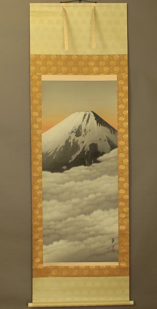 Japanese Hanging Scroll @b263 photo