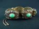 Jade Antique Chinese Gilt Silver Filigree Bracelet Bracelets photo 3