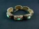 Jade Antique Chinese Gilt Silver Filigree Bracelet Bracelets photo 8