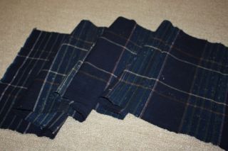 Japanese Old Antique Thick Cotton Zanshi Hand - Spun Fabric Textie1900 - 1940 photo