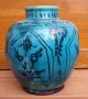 Antique Persian Kashan Ancient Pottery Turquoise Glazed Vase Middle East photo 6