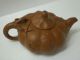 Antique Chinese Yixing Clay Teapot With Goldsplash Teapots photo 3