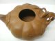 Antique Chinese Yixing Clay Teapot With Goldsplash Teapots photo 4