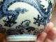 Impressive Blue & White Chinese Porcelain Dragon Bowl - Signed Bowls photo 7