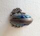 Antique Chinese Silver Link Enameled Repousse Lock Pendant Necklace Necklaces & Pendants photo 6