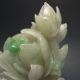 100% Natural Jadeite A Jade Hand - Carved Statues - - Lotus Flower Nr/pc2325 Other photo 2