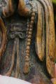 Rare Antique Chinese Carved Hardwood Figure Of A Monk Other photo 6