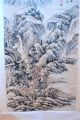 Chinese Scroll Painting Of A Mountain Scene Paintings & Scrolls photo 1