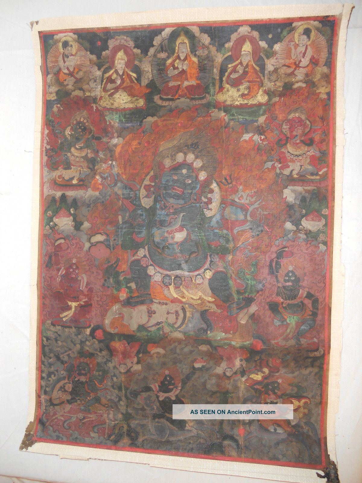 19th Century Chinese Buddhist Deity Painting Paintings & Scrolls photo