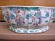 Antique Large Chinese Asian Qing Dynasty Signed Porcelain Famille Verte Bowl Bowls photo 6