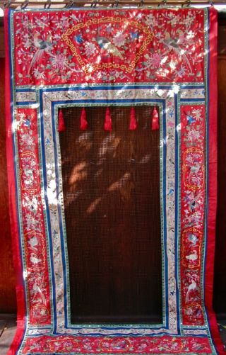 Huge Antique Chinese Temple Hanging photo