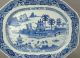 A Large/fine Chinese 18c Blue&white Landscape Platter - Qianlong Plates photo 1