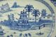 A Large/fine Chinese 18c Blue&white Landscape Platter - Qianlong Plates photo 2
