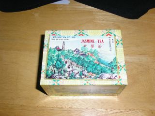 Vintage Old Full Wo Hop Tea Co.  Jasmine Tea Box Contents photo