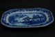 Antique Chinese 18thc Blue And White Platter Plates photo 1