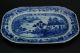 Antique Chinese 18thc Blue And White Platter Plates photo 2