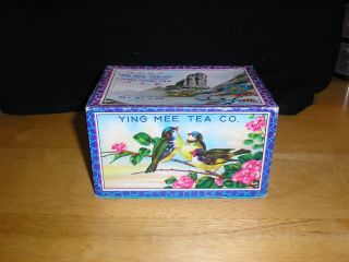 Vintage Old Ying Mee Tea Co.  Formosa Loong Tsing Tea Box With Contents photo