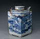 Unusual Antique Blue And White Chinese Porcelain Teapot And Caddie Teapots photo 1