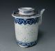Unusual Antique Blue And White Chinese Porcelain Teapot And Caddie Teapots photo 4