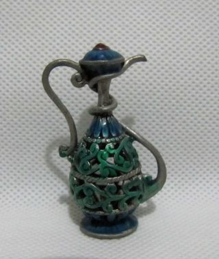 Free Transport - Collection Old China - Metal Small Pot Crafts Jewelry photo