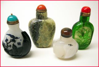 4 Chinese Snuff Bottles - Estate Collection - 3 photo