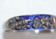Antique Chinese Sterling Silver Repousse Enamel Coral Bracelet Hall Marked Bracelets photo 1