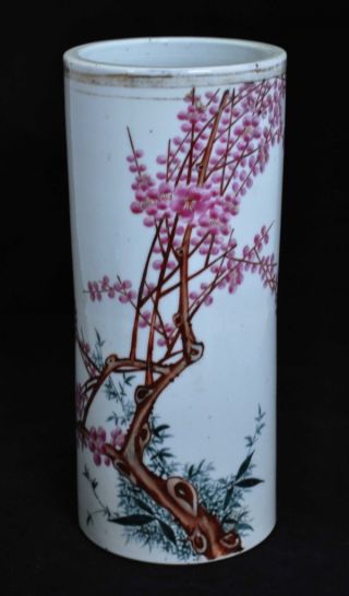 Antique Chinese Porcelain Vase With Plum Blossom photo