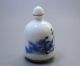 18 - 19th C.  Chinese Blue And White Porcelain China Doll Snuff Bottle 024 Other photo 1
