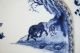 Rare Chinese Blue & White Platter With Deer Crane And Ox 18th C.  Qianlong Period Plates photo 3