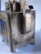 Antique Chinese / Japanese CloisonnÉ & Silver Teapot Marks To Base Other photo 5