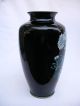 Vintage Japanese Cloisonne Silver Wire Enamel Quail Vase Vases photo 3