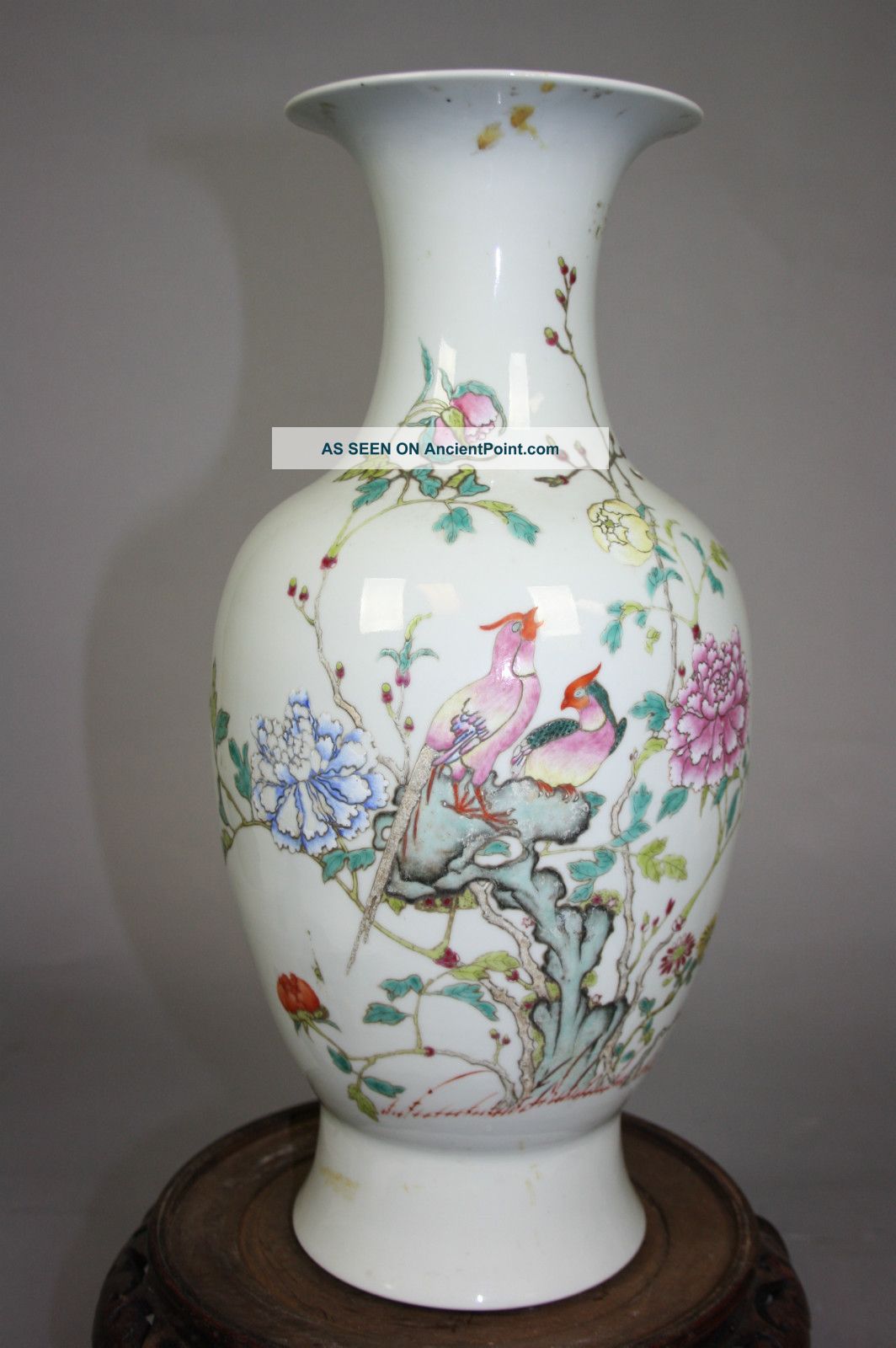 18th – 19th Century Chinese Famille - Rose Enameled Vase Vases photo