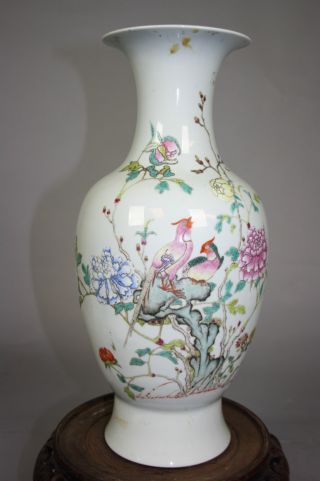 18th – 19th Century Chinese Famille - Rose Enameled Vase photo