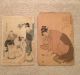 Japan Makuri Woodblock Print 5 Peaces Ukiyo - E Paintings & Scrolls photo 1