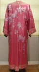 Antique Chinese Embroidered Silk Robe Vintage Textile Embroidery Robes & Textiles photo 1