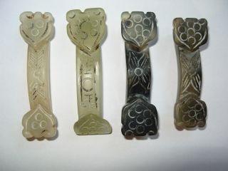 Four Chinese Carved Hard Stone Items photo