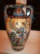Unusual Antique Japanese Satsuma Vase Large With Twin Handles Multicoloured Vases photo 10