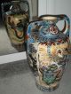 Unusual Antique Japanese Satsuma Vase Large With Twin Handles Multicoloured Vases photo 4