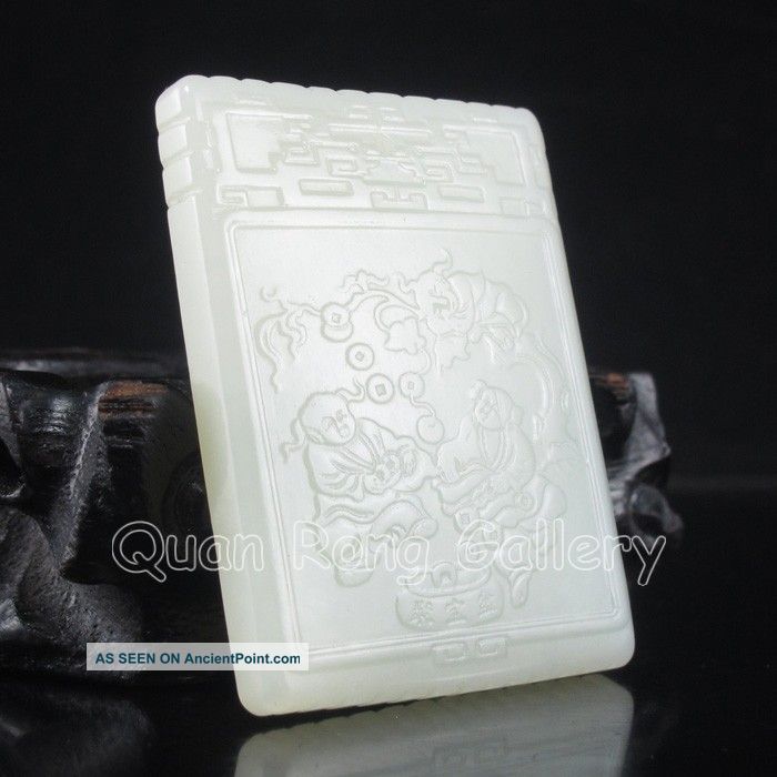 Chinese Hetian Jade Pendant - Fortune Kid Nr Necklaces & Pendants photo