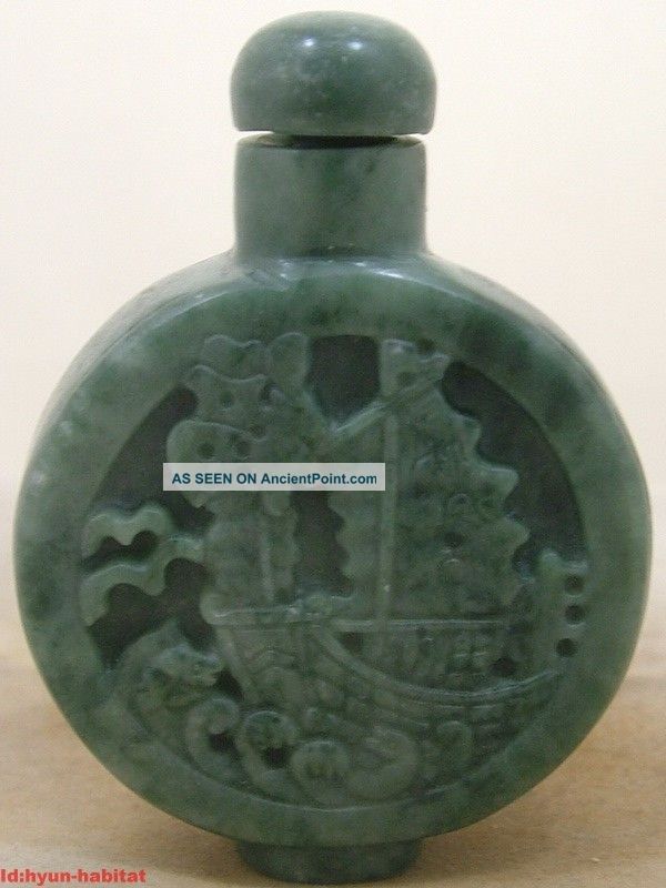 Special Green Jade Chinese Antique Hand Jade 